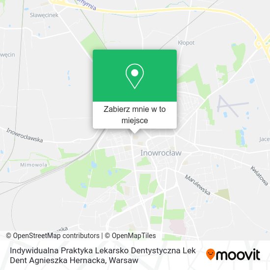 Mapa Indywidualna Praktyka Lekarsko Dentystyczna Lek Dent Agnieszka Hernacka