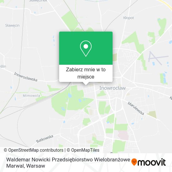 Mapa Waldemar Nowicki Przedsiębiorstwo Wielobranżowe Marwal