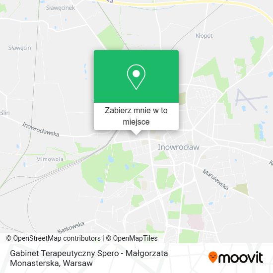 Mapa Gabinet Terapeutyczny Spero - Małgorzata Monasterska