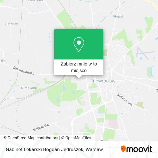 Mapa Gabinet Lekarski Bogdan Jędruszek