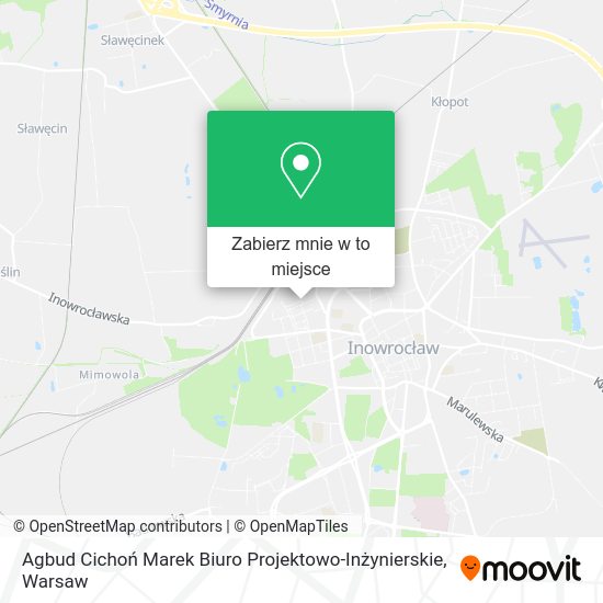 Mapa Agbud Cichoń Marek Biuro Projektowo-Inżynierskie