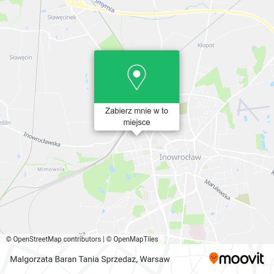 Mapa Malgorzata Baran Tania Sprzedaz