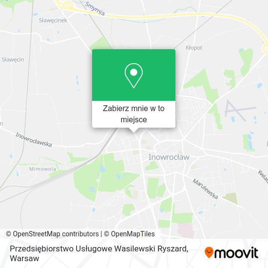 Mapa Przedsiębiorstwo Usługowe Wasilewski Ryszard