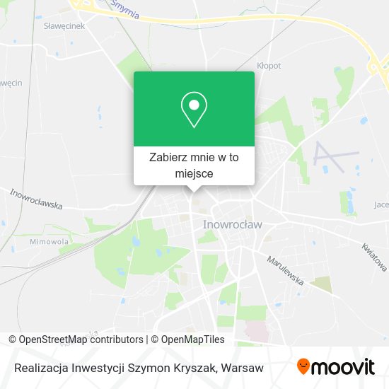 Mapa Realizacja Inwestycji Szymon Kryszak