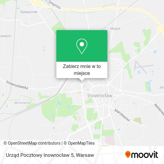 Mapa Urząd Pocztowy Inowrocław 5