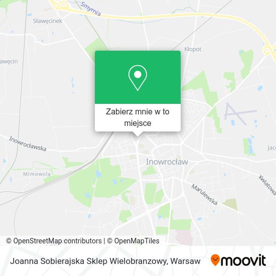 Mapa Joanna Sobierajska Sklep Wielobranzowy