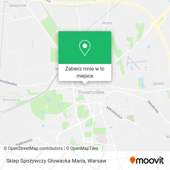 Mapa Sklep Spożywczy Głowacka Maria