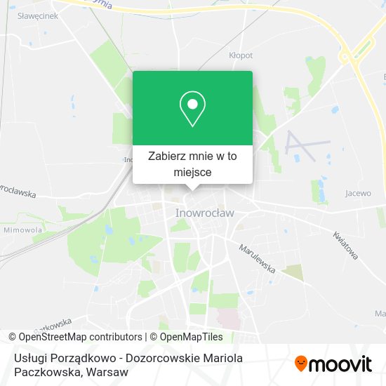 Mapa Usługi Porządkowo - Dozorcowskie Mariola Paczkowska