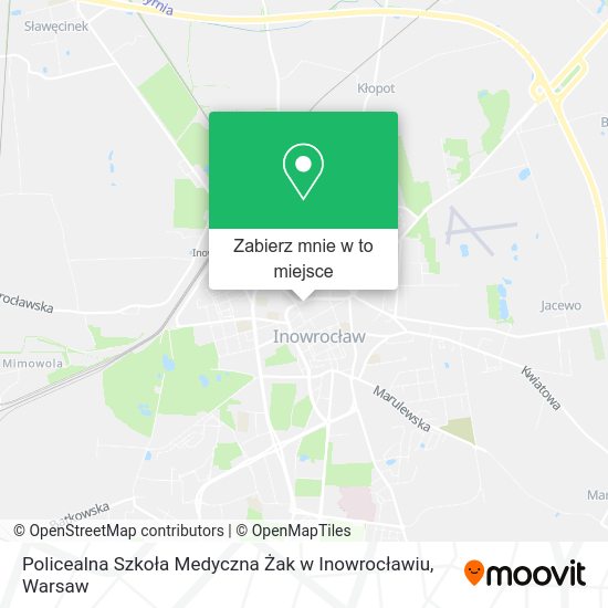 Mapa Policealna Szkoła Medyczna Żak w Inowrocławiu