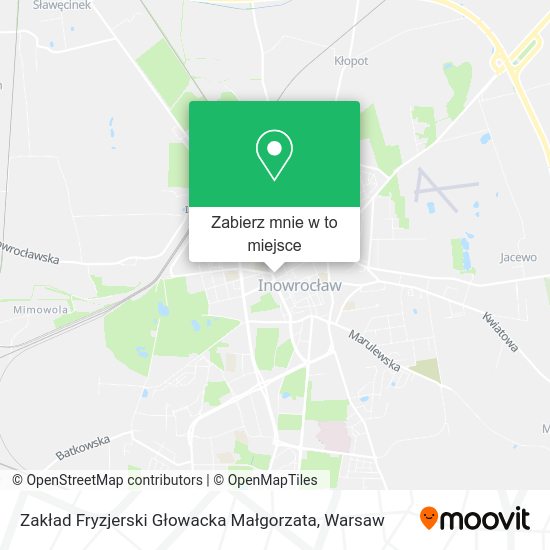 Mapa Zakład Fryzjerski Głowacka Małgorzata