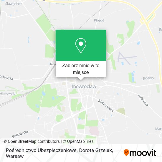 Mapa Pośrednictwo Ubezpieczeniowe. Dorota Grzelak