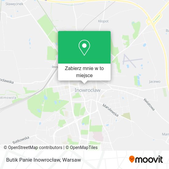 Mapa Butik Panie Inowrocław