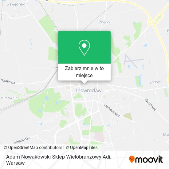 Mapa Adam Nowakowski Sklep Wielobranzowy Adi