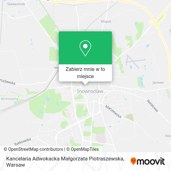 Mapa Kancelaria Adwokacka Małgorzata Piotraszewska