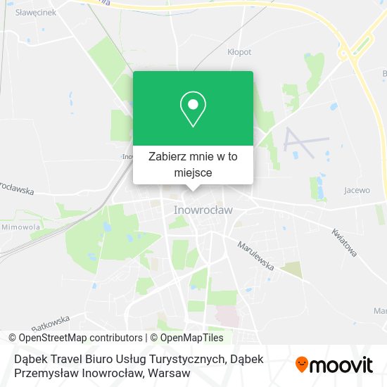 Mapa Dąbek Travel Biuro Usług Turystycznych, Dąbek Przemysław Inowrocław