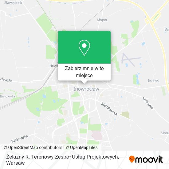 Mapa Żelazny R. Terenowy Zespół Usług Projektowych