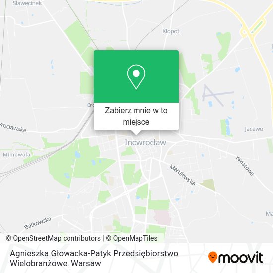 Mapa Agnieszka Głowacka-Patyk Przedsiębiorstwo Wielobranżowe