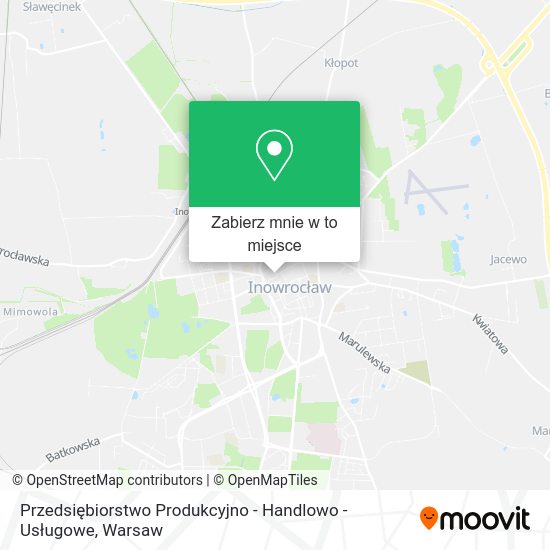 Mapa Przedsiębiorstwo Produkcyjno - Handlowo - Usługowe