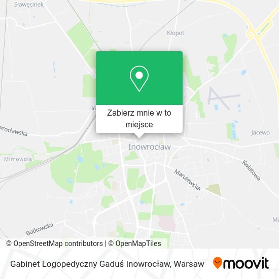 Mapa Gabinet Logopedyczny Gaduś Inowrocław