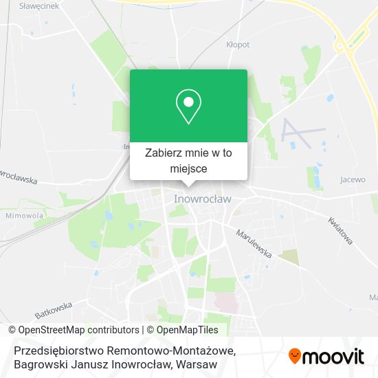 Mapa Przedsiębiorstwo Remontowo-Montażowe, Bagrowski Janusz Inowrocław