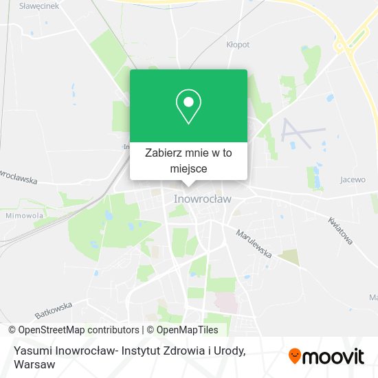 Mapa Yasumi Inowrocław- Instytut Zdrowia i Urody