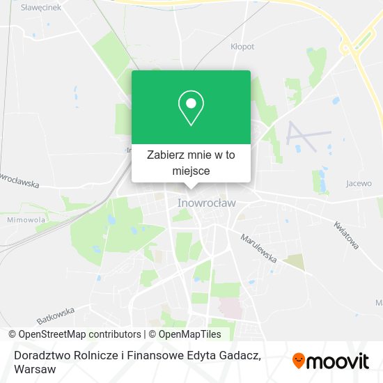 Mapa Doradztwo Rolnicze i Finansowe Edyta Gadacz