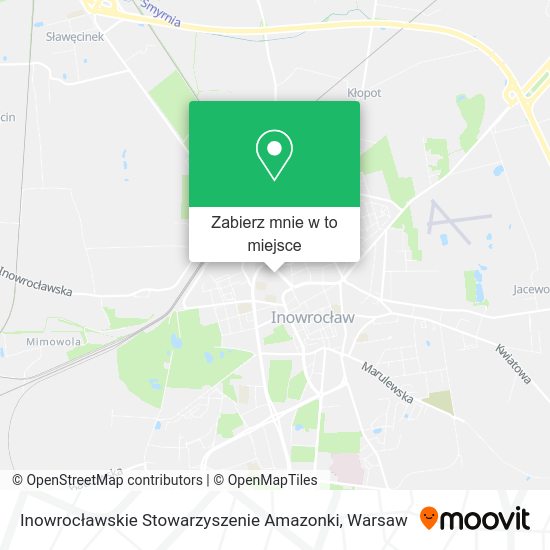 Mapa Inowrocławskie Stowarzyszenie Amazonki