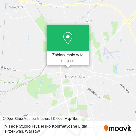 Mapa Visage Studio Fryzjersko Kosmetyczne Lidia Przekwas