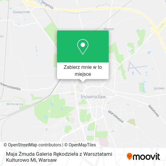 Mapa Maja Żmuda Galeria Rękodzieła z Warsztatami Kulturowo Mi