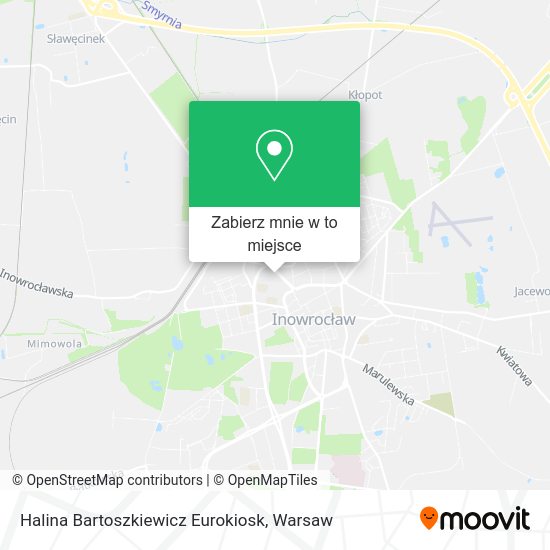 Mapa Halina Bartoszkiewicz Eurokiosk