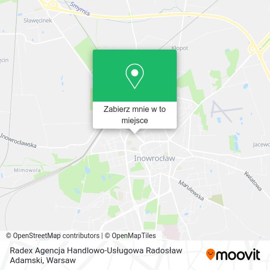 Mapa Radex Agencja Handlowo-Usługowa Radosław Adamski