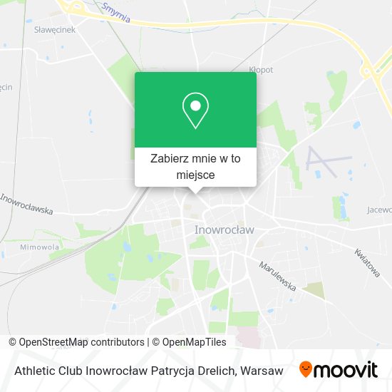 Mapa Athletic Club Inowrocław Patrycja Drelich