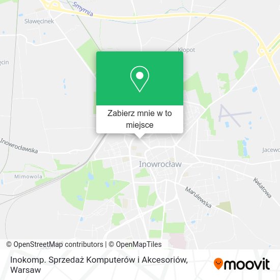 Mapa Inokomp. Sprzedaż Komputerów i Akcesoriów