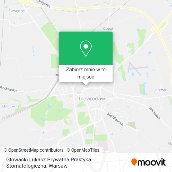 Mapa Glowacki Lukasz Prywatna Praktyka Stomatologiczna