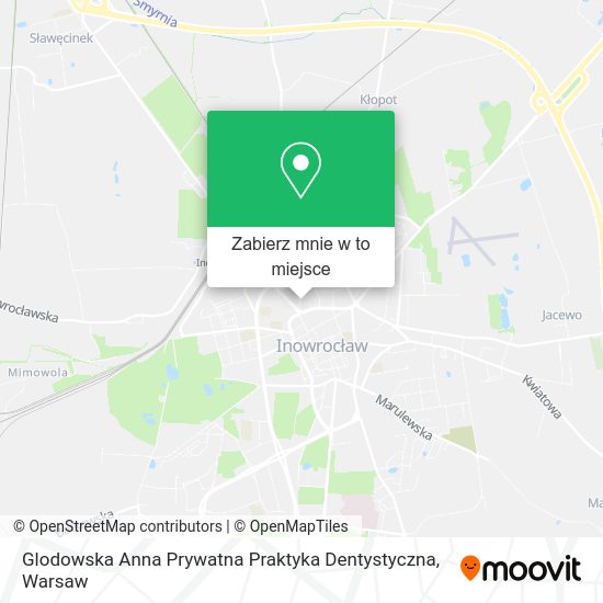 Mapa Glodowska Anna Prywatna Praktyka Dentystyczna