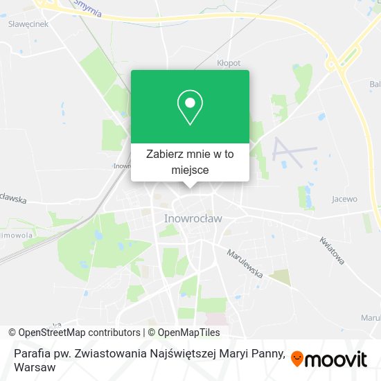 Mapa Parafia pw. Zwiastowania Najświętszej Maryi Panny