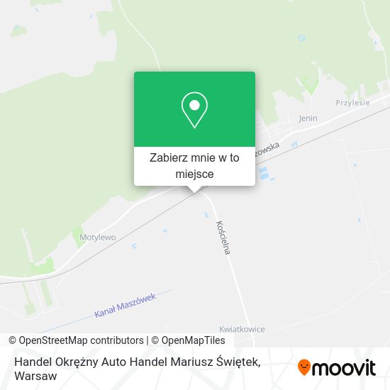 Mapa Handel Okrężny Auto Handel Mariusz Świętek