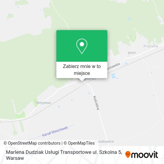 Mapa Marlena Dudziak Usługi Transportowe ul. Szkolna 5