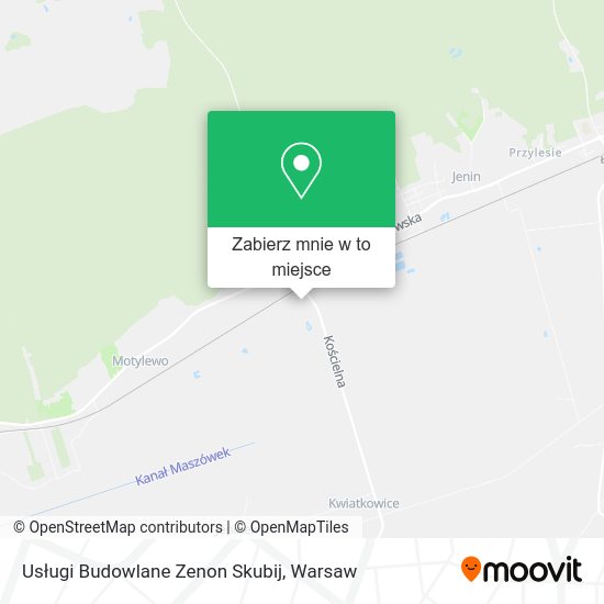 Mapa Usługi Budowlane Zenon Skubij