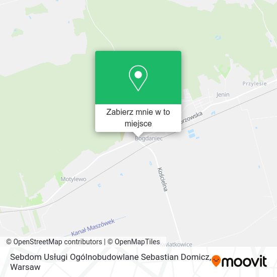 Mapa Sebdom Usługi Ogólnobudowlane Sebastian Domicz