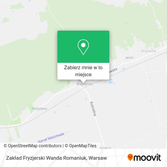 Mapa Zakład Fryzjerski Wanda Romaniuk