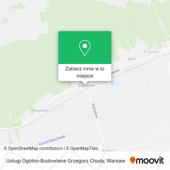 Mapa Usługi Ogólno-Budowlane Grzegorz Chudy