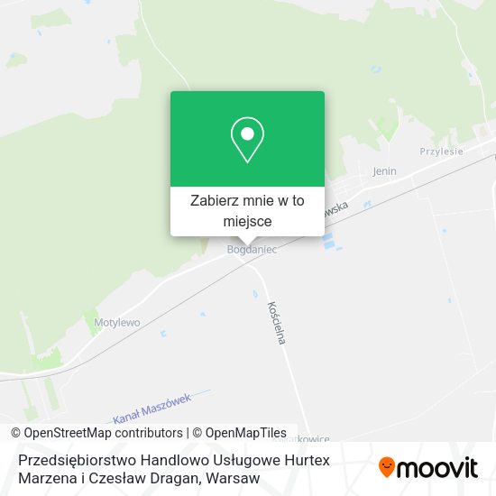 Mapa Przedsiębiorstwo Handlowo Usługowe Hurtex Marzena i Czesław Dragan