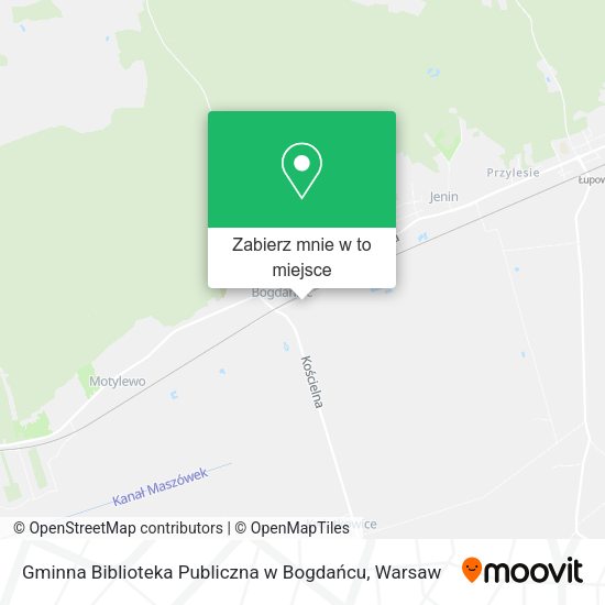 Mapa Gminna Biblioteka Publiczna w Bogdańcu