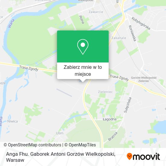 Mapa Anga Fhu. Gaborek Antoni Gorzów Wielkopolski