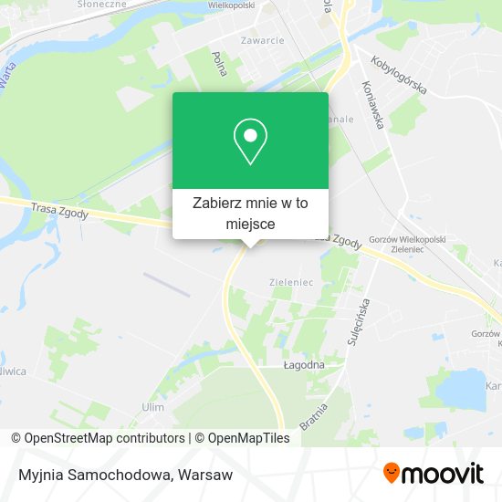 Mapa Myjnia Samochodowa