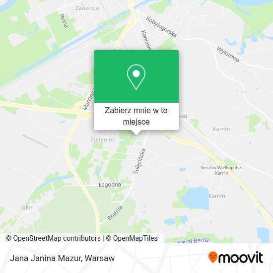 Mapa Jana Janina Mazur