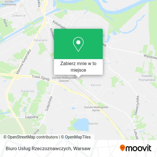 Mapa Biuro Usług Rzeczoznawczych