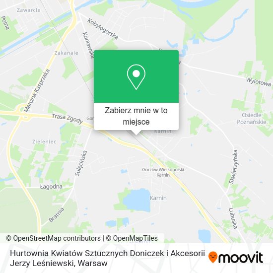 Mapa Hurtownia Kwiatów Sztucznych Doniczek i Akcesorii Jerzy Leśniewski