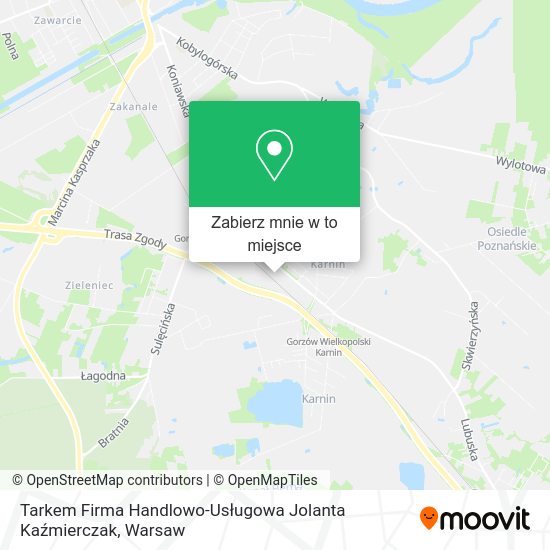 Mapa Tarkem Firma Handlowo-Usługowa Jolanta Kaźmierczak